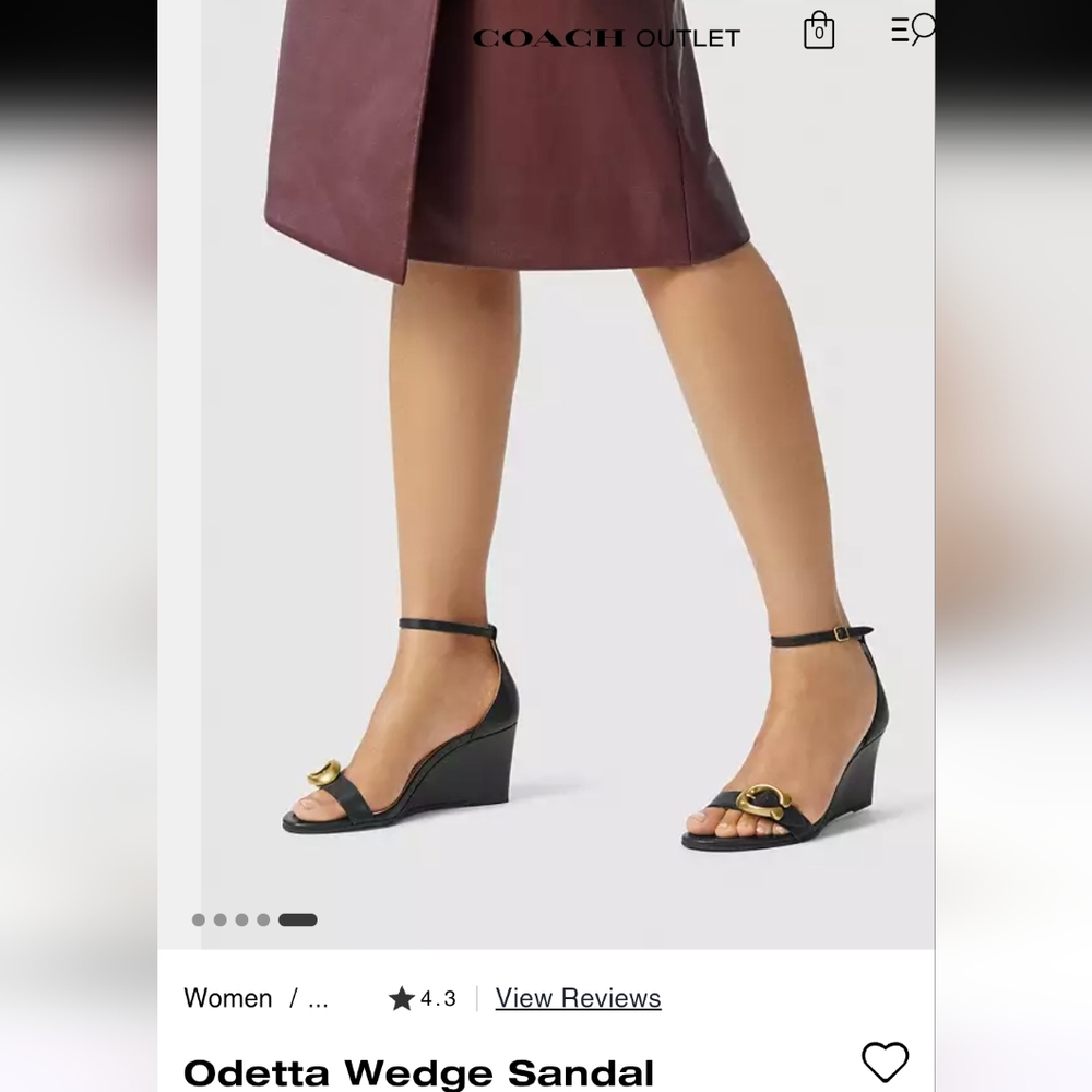 Coach Oddeta Wedge Sandals